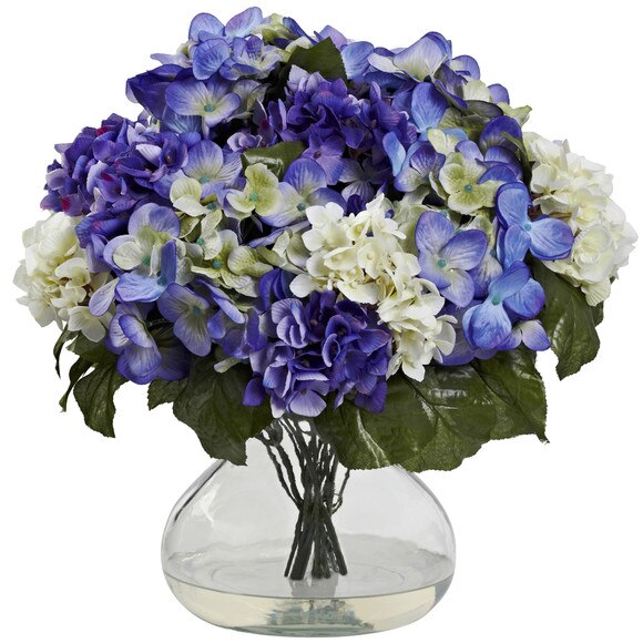 Hydrangea w/Large Vase - SKU #1387 - 1